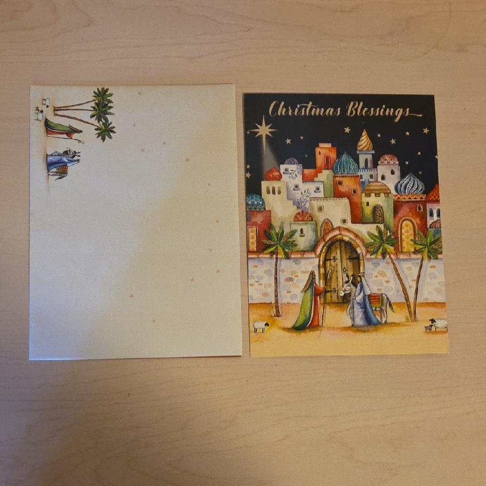 Christmas Blessings Card with Matching Envelope by Deva Evans